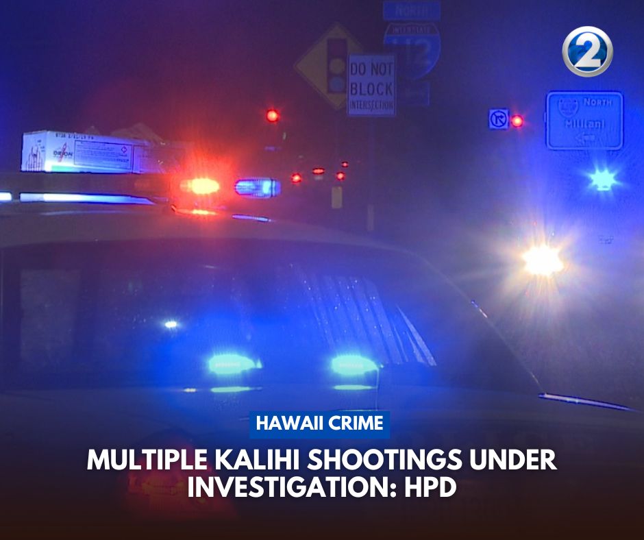 HPD is investigating multiple shootings that happened in Kalihi last night, Jan. 10