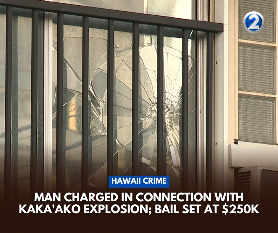 Honolulu Police said a 38-year-old man is now facing multiple charges after an explosive device damaged a Kaka'ako building