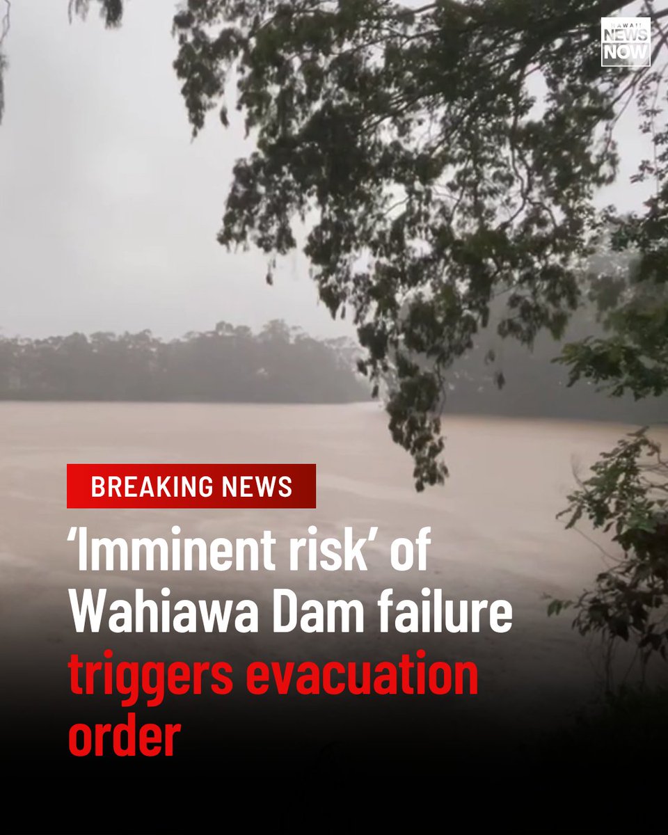 The city has issued an evacuation order for the Waialua and Haleiwa areas due to “extremely dangerous flooding” and rising water levels at the Wahiawa Dam.The evacuation zone includes all of Haleiwa between Puuiki Street and Kamehameha Highway