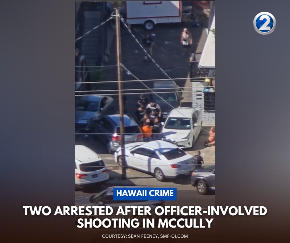 Two people have been arrested following an officer-involved shooting in the McCully area.